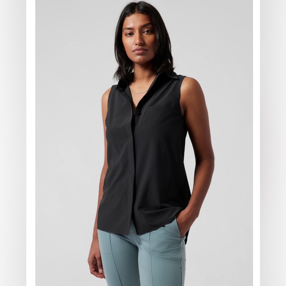 NWT Athleta Urbanite Tank sz L in GRAY (not black!)